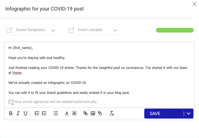 1st Email of the Sequence 1