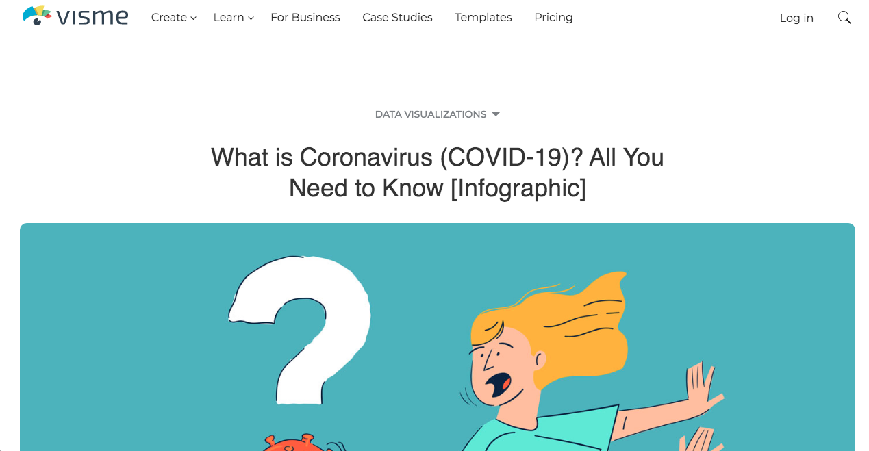 Coronavirus Infographic on Vismes Blog