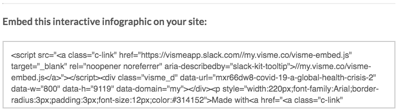 Embed the Infographic