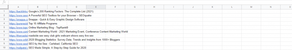 List of competitors