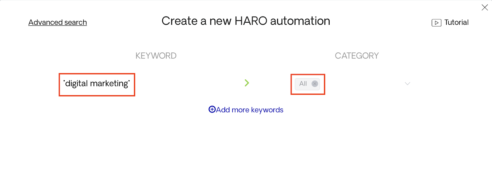 Insert Keyword for Opportunities