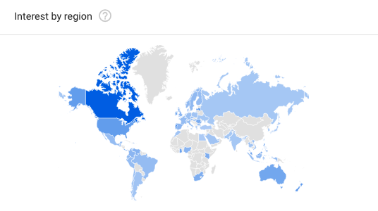 Interest by Region