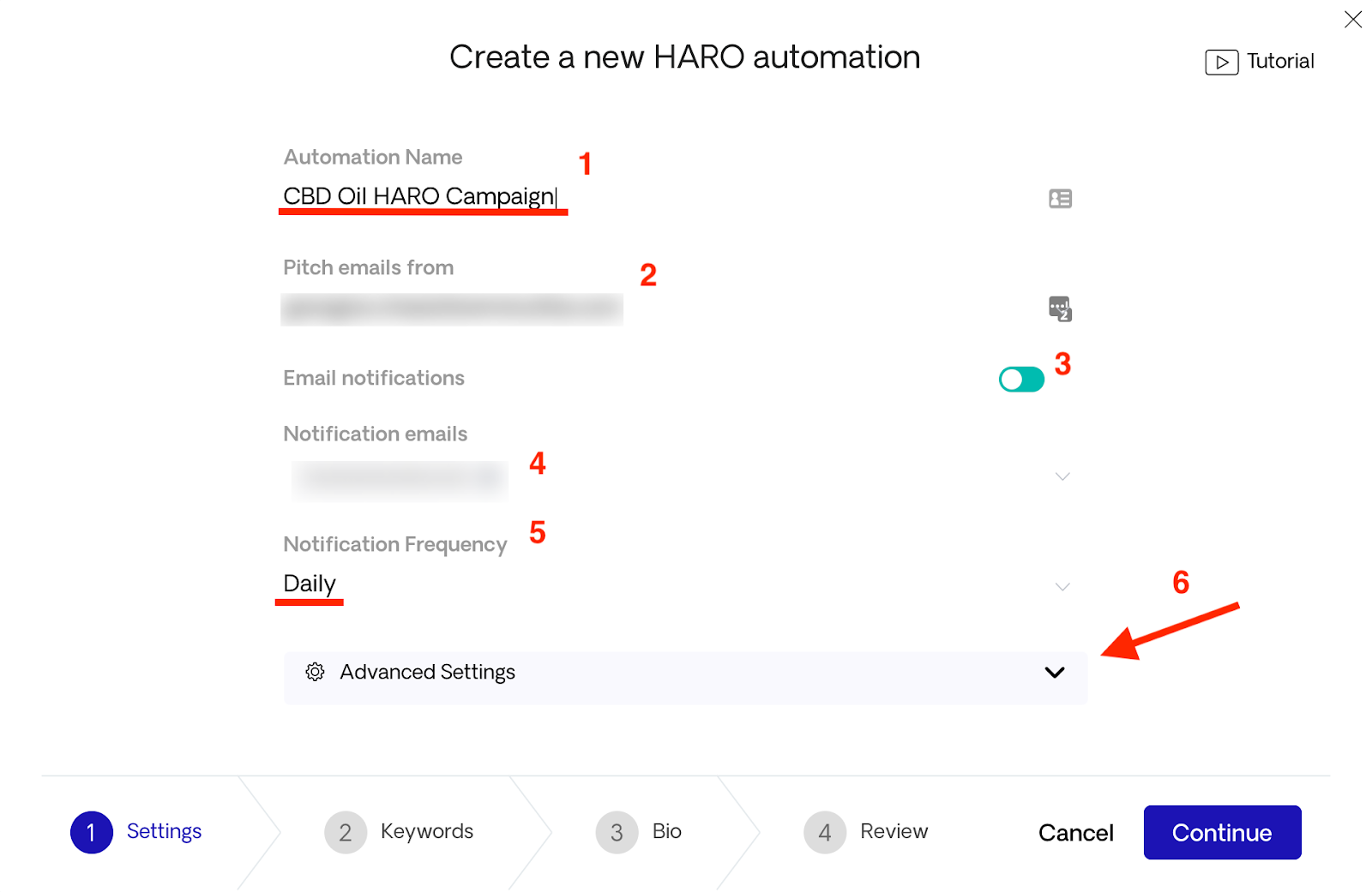 Creating HARO automation