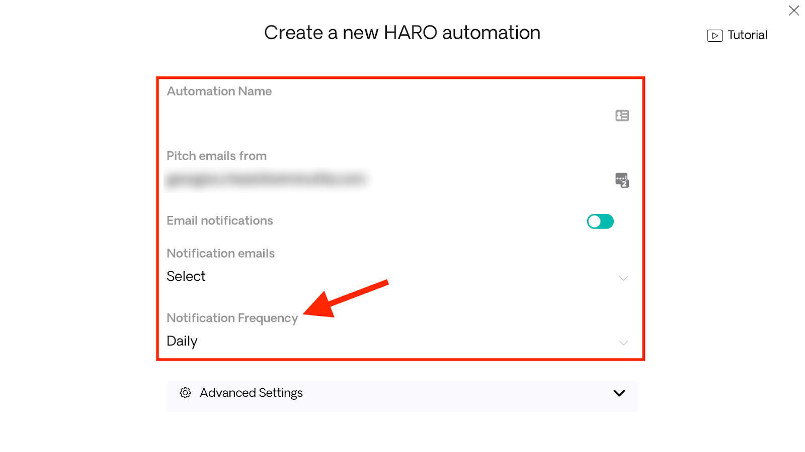 Notification Frequency for HARO Opportunities