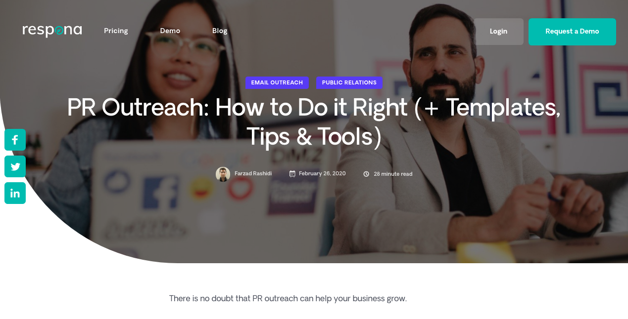 PR Outreach on Responas Blog