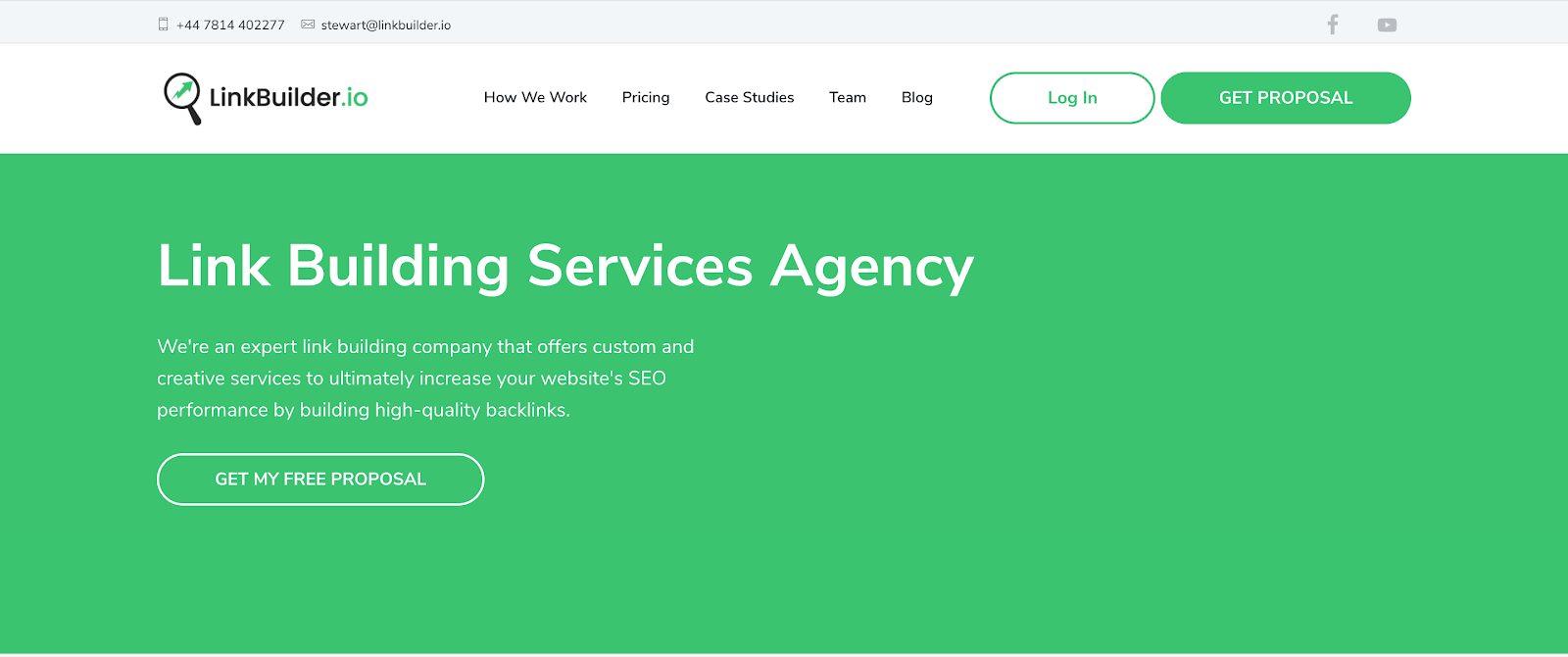 LinkBuilder.io home page