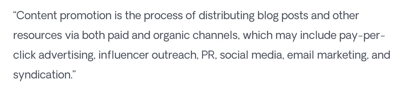 Respona Content Promotion Definition