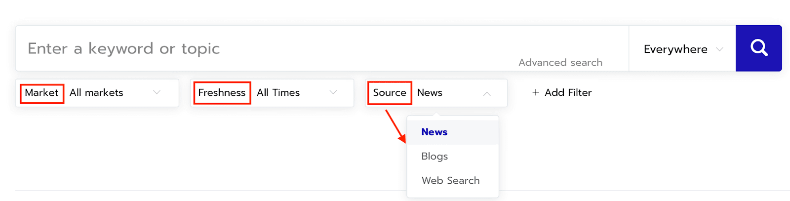 Respona Content Search Tool