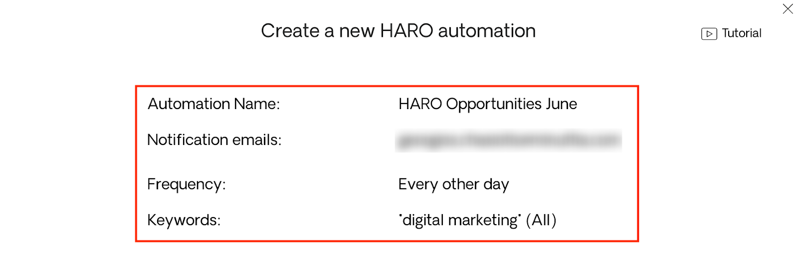 Review New Automation