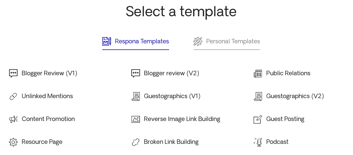 Select a Template