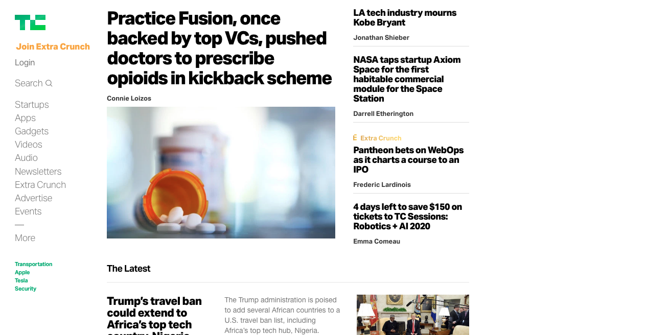 TechCrunch Home Page