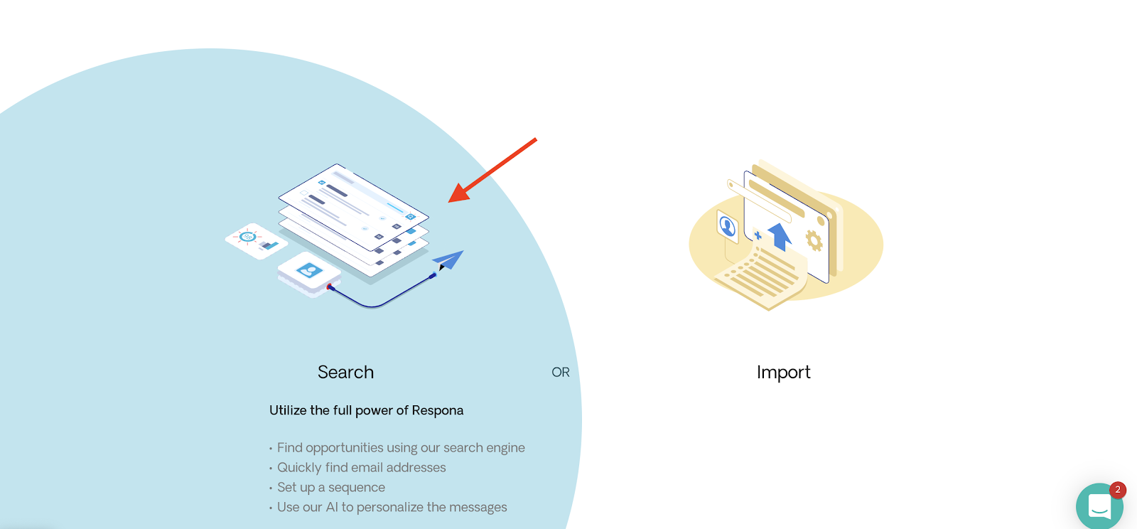 Search based campaign