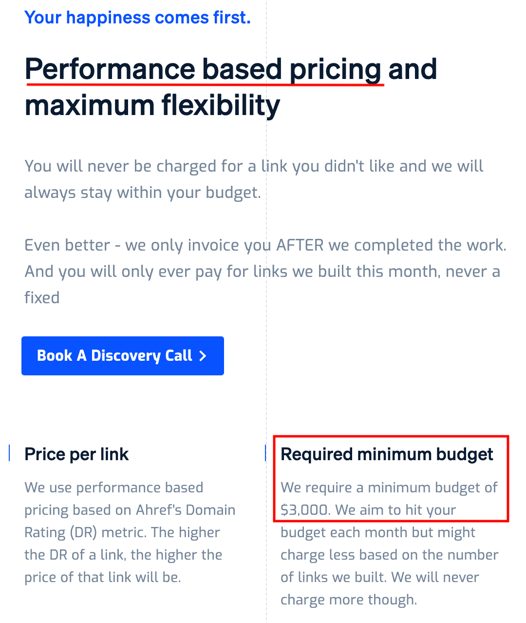 Dofollow.io pricing description