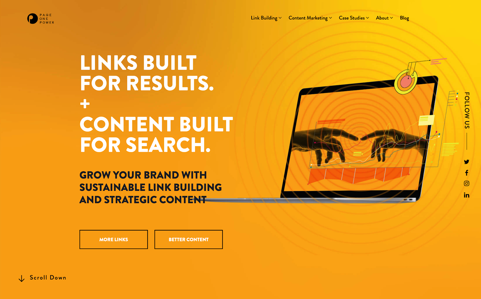 Page One Power home page