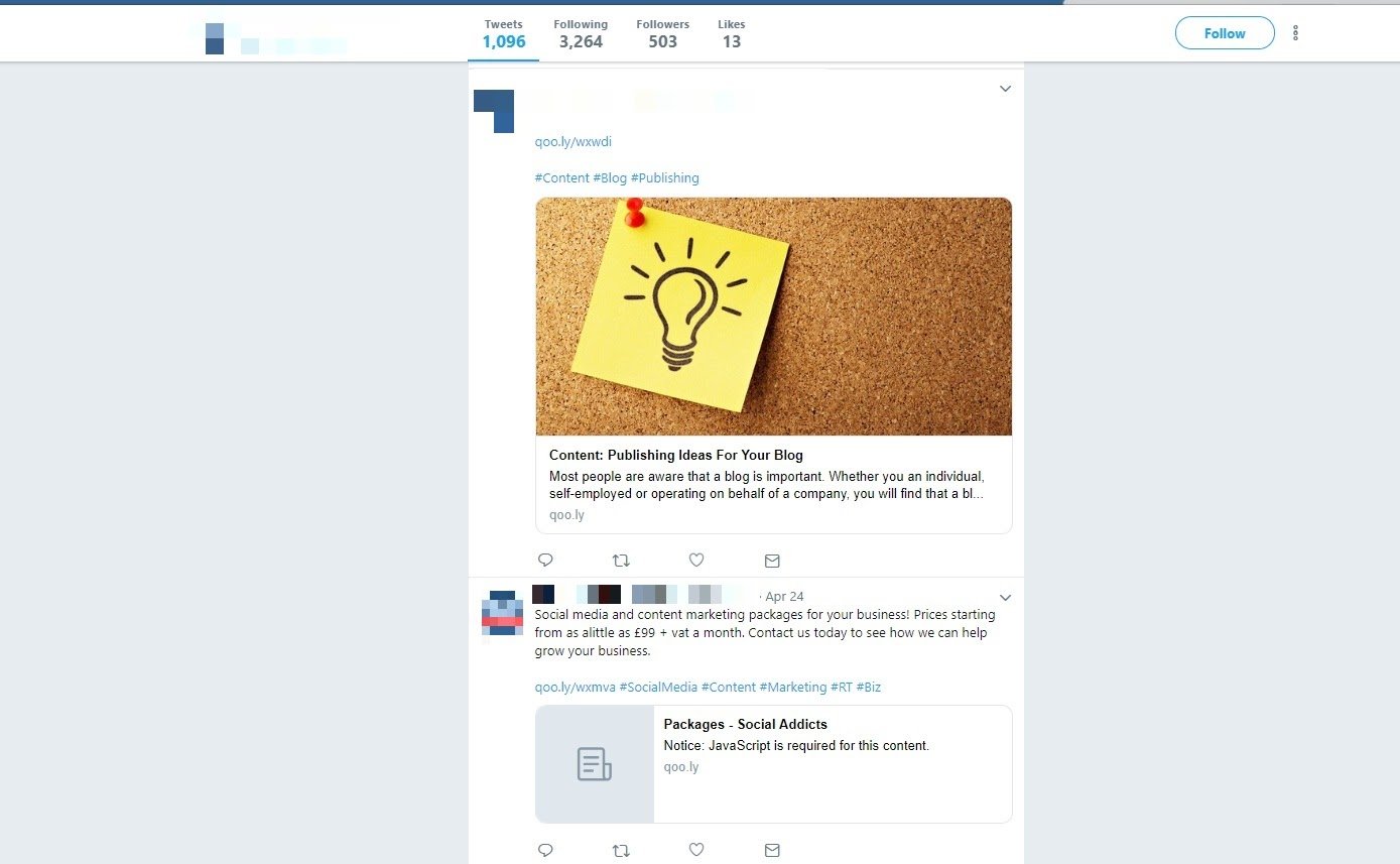 broadcasting on twitter example