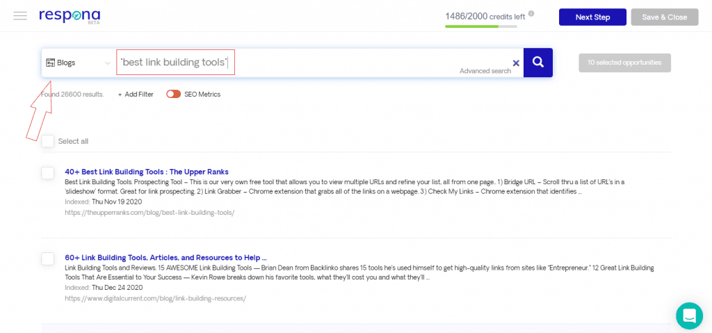 Blog source example