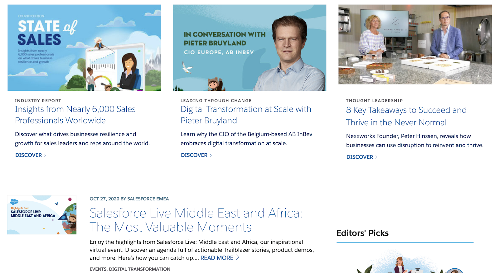 Salesforce website