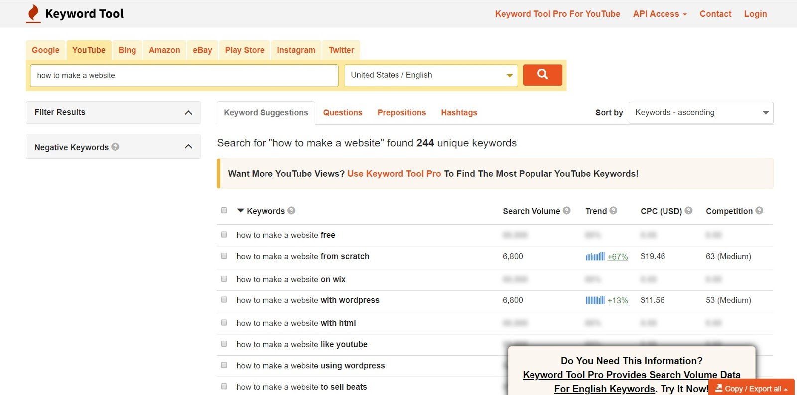 youtube keyword tool
